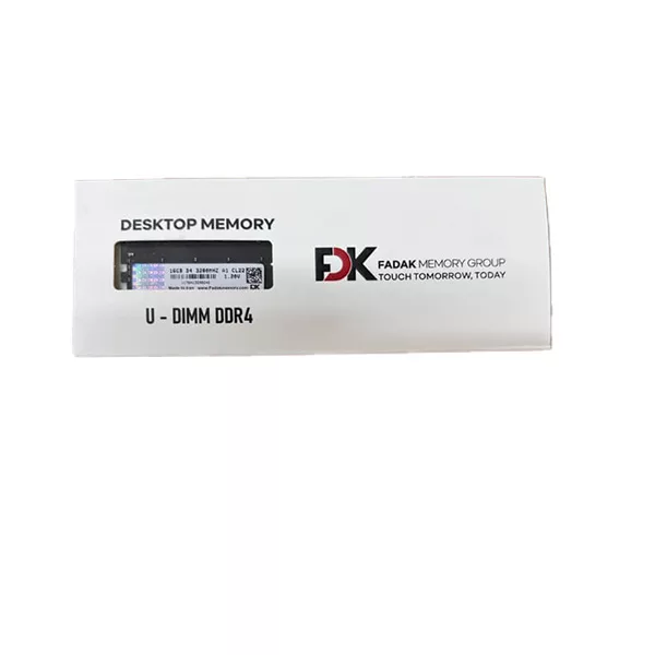 رم دسکتاپ DDR4 تک کاناله 3200 مگاهرتز CL22 فدک مدل A1 ظرفیت 16 گیگابایت