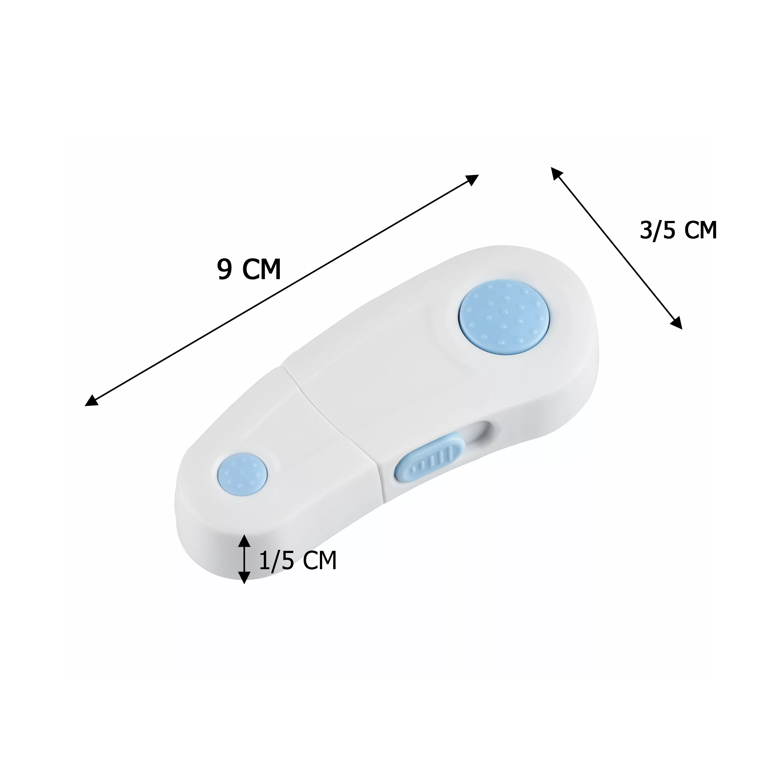 قفل درب کابینت نی نی ک مدل N9376-2CWb بسته 2 عددی