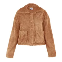 کت زنانه مدل یقه شکاری تدی