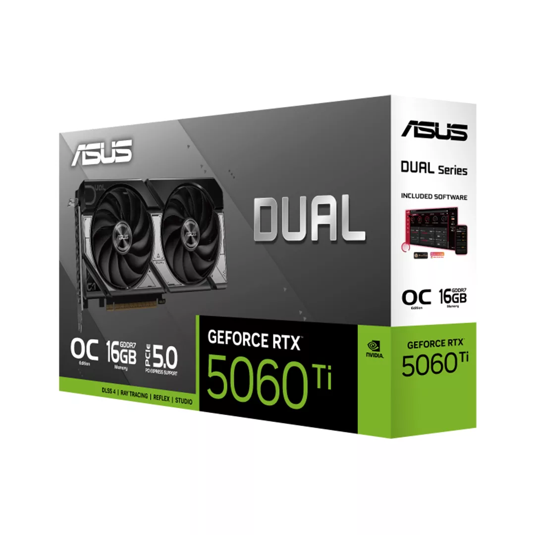 کارت گرافیک مبتنی بر NVIDIA ایسوس مدل Dual GeForce RTX 5060 Ti 16GB GDDR7 OC Edition