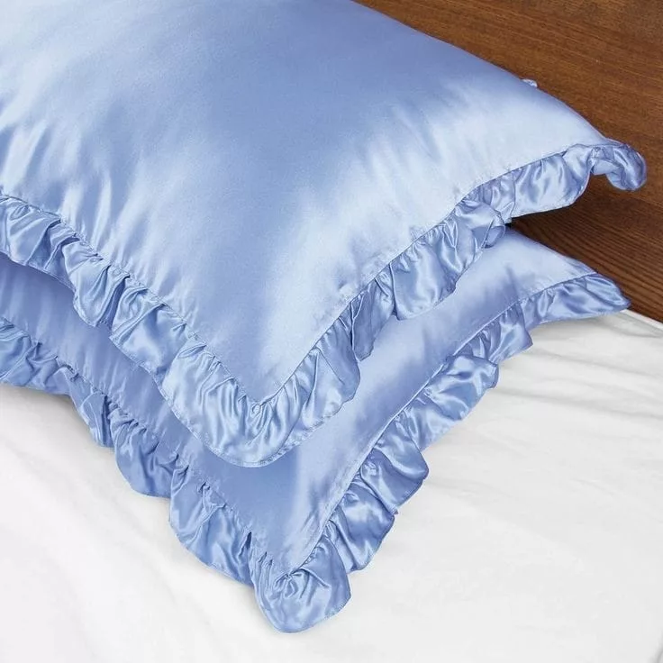 روبالشی مدل ساتن چین دار مجموعه 2 عددی