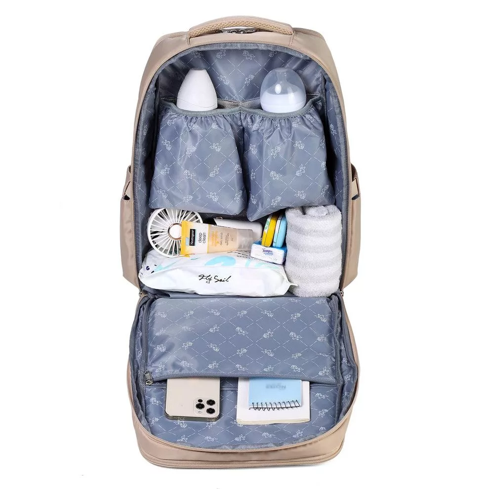 کوله پشتی لوازم کودک کالرلند مدل دو زیپ جلو