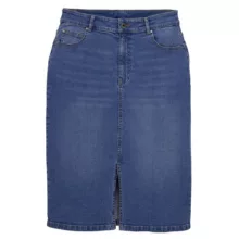 دامن خمره‌ای زنانه آپ2فشن مدل  جین کد 19866255 رنگ آبی