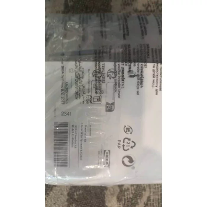 ملحفه ایکیا مدل DVALA کد 459 یک نفره سایز 200x90 سانتی متر