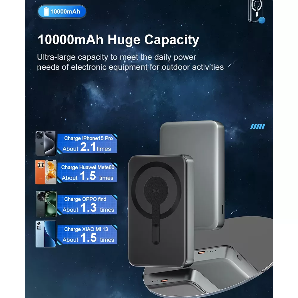 پاوربانک اوفی مدل MagSafe PB-08 22.5W ظرفیت 10000 میلی آمپر ساعت