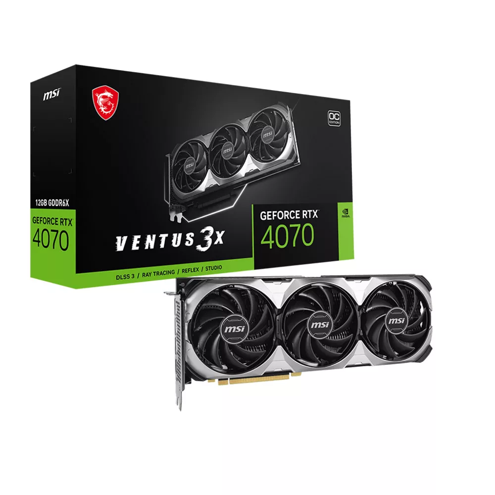 کارت گرافیک مبتنی بر NVIDIA ام اس آی مدل GeForce RTX™ 4070 VENTUS 3X E 12G OC