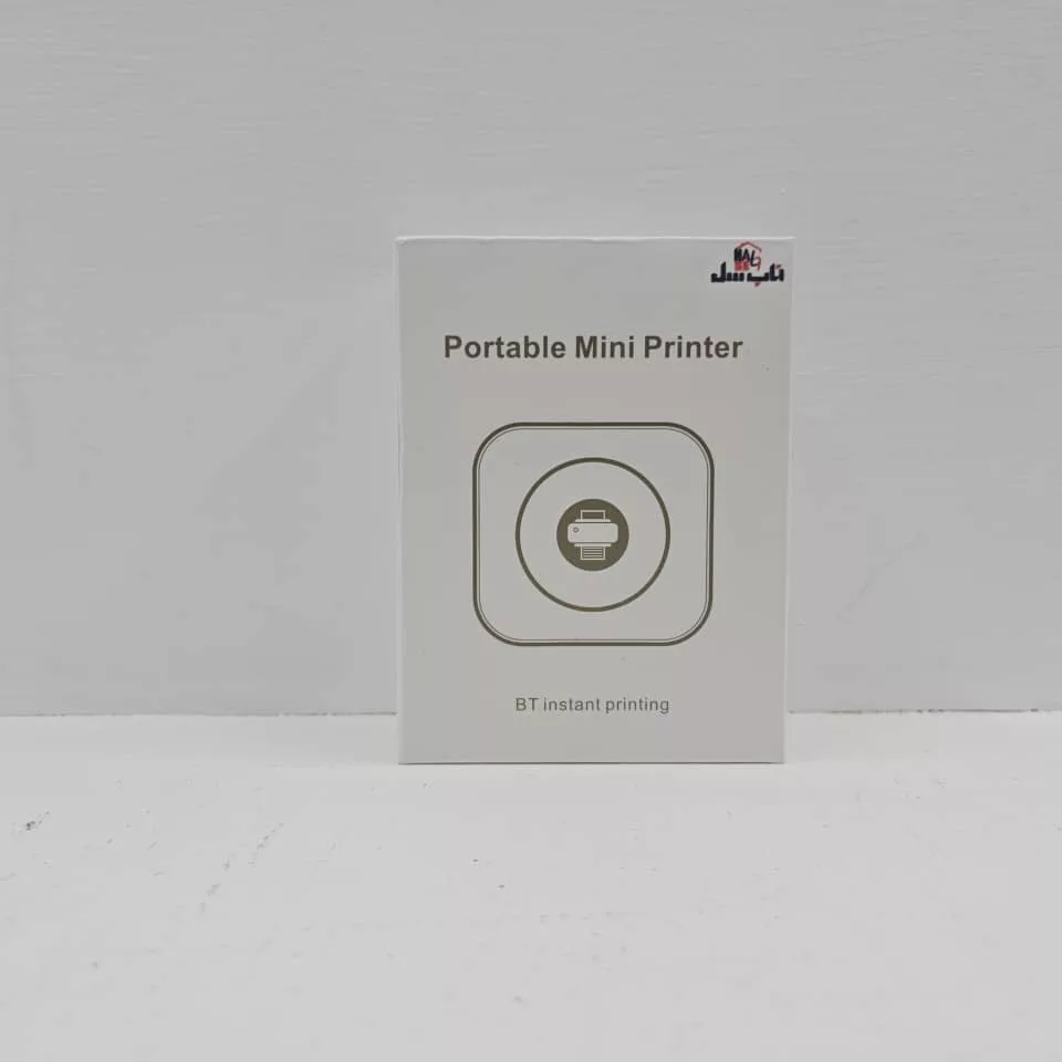پرینتر لیبل زن ناب سل مدل پرتابل کد PIN02 به همراه سه عدد رول کاغذی