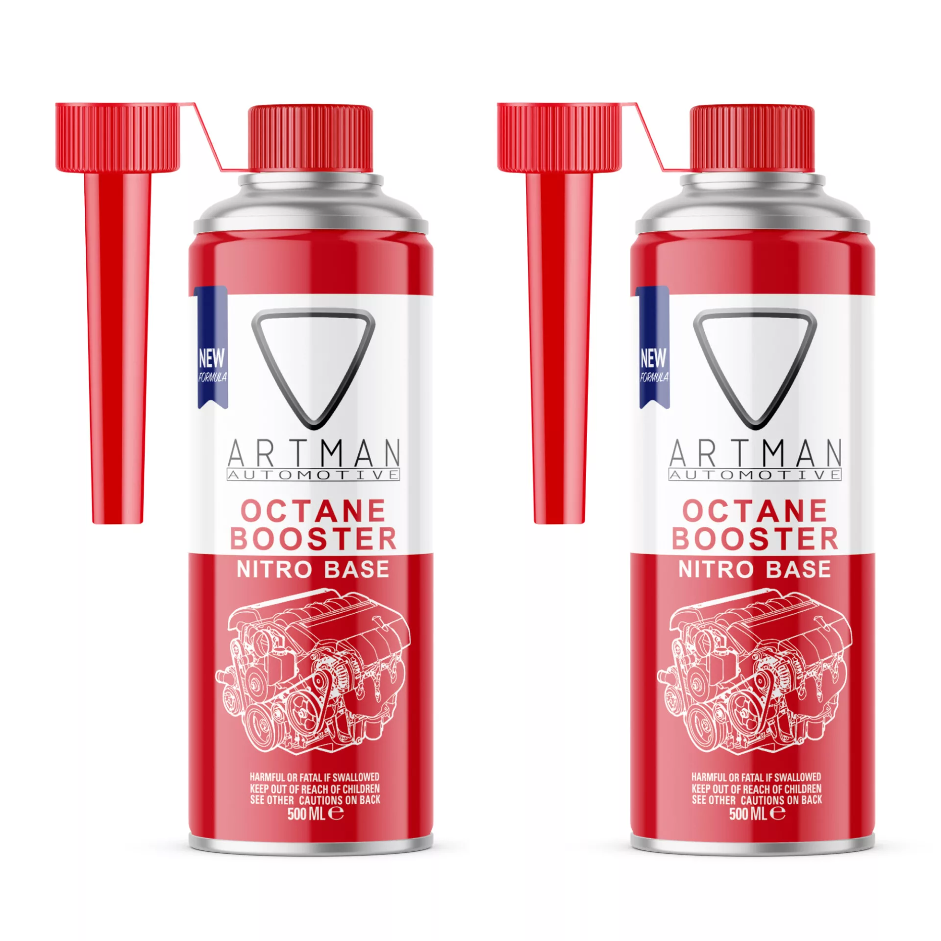 مکمل سوخت خودرو آرتمن حجم ۵۰۰ میلی لیتر بسته ۲ عددی