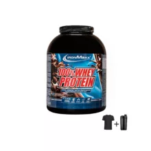 پودر پروتئین وی با طعم شکلات آیرون مکس 2000 گرم به همراه تیشرت و شیکر