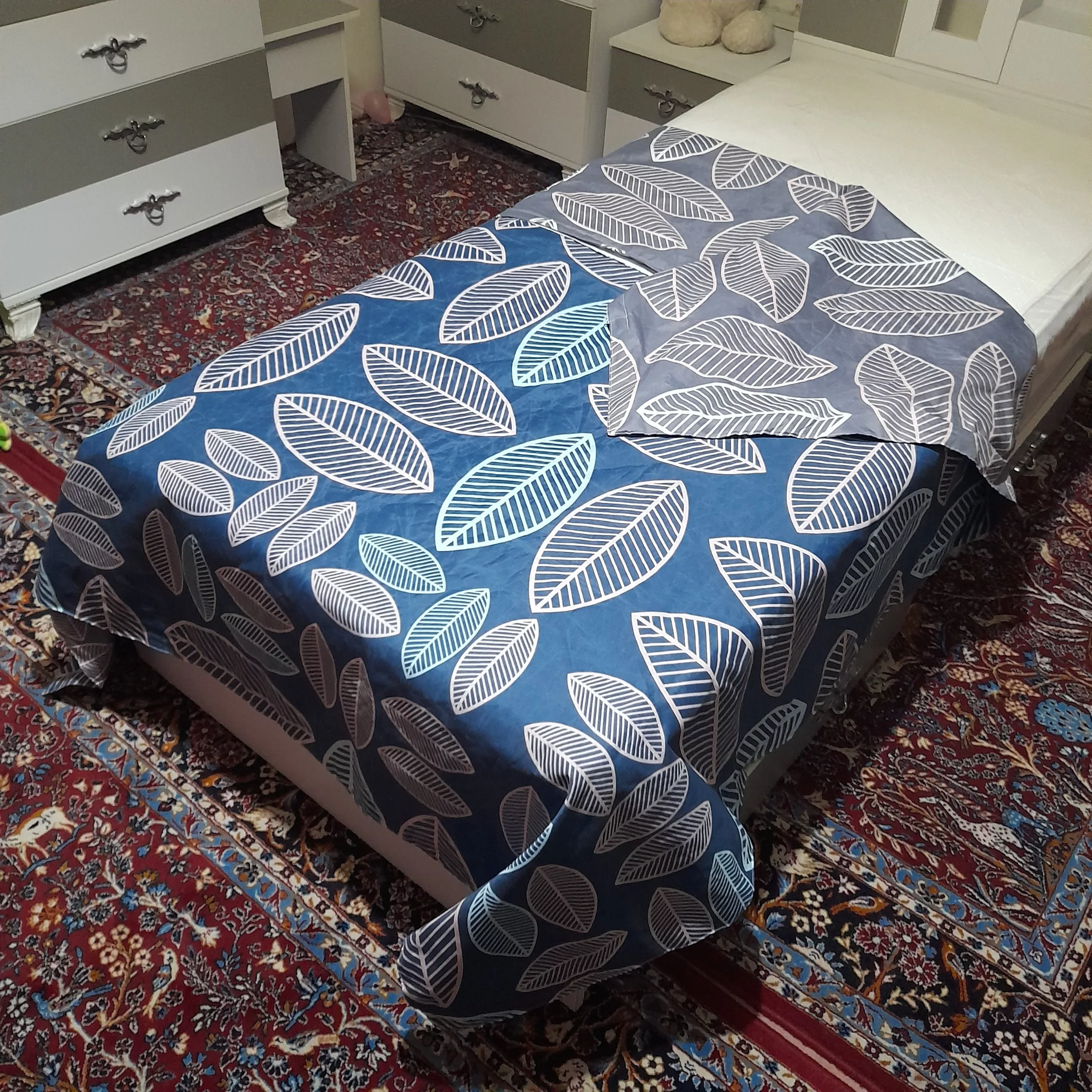 روکش لحاف مدل ماکائو نیکیا دو نفره سایز 220×240 سانتی متر