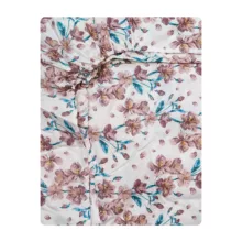 ملحفه آدنو مدل زنبق کد IR121 دونفره سایز 140×200 سانتی متر