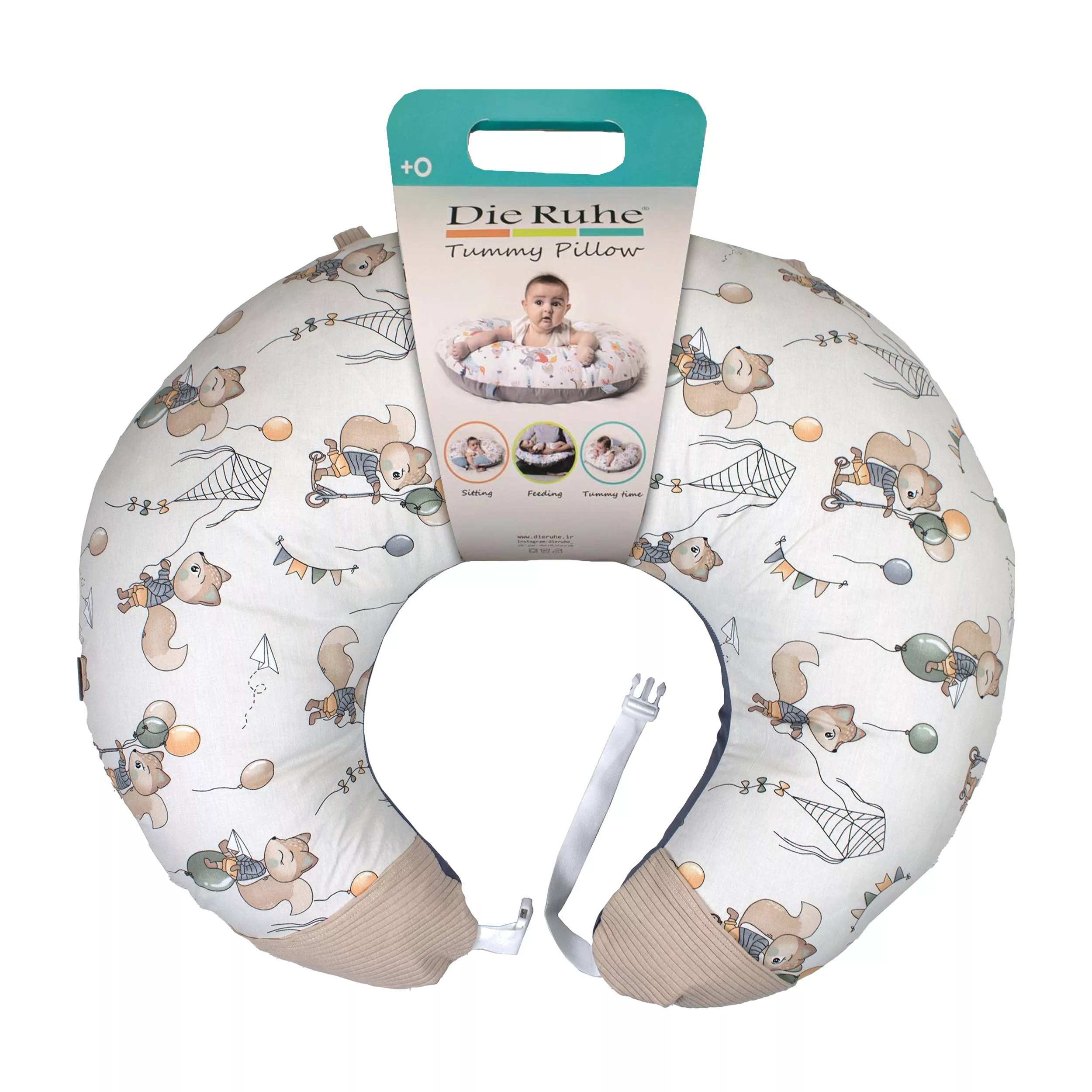 بالش شیردهی دیروحه طرح سنجاب مدل Di011.30