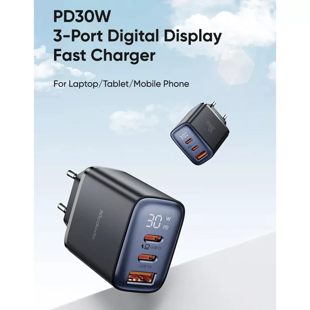 شارژر دیواری 30 وات مک دودو مدل CH-218