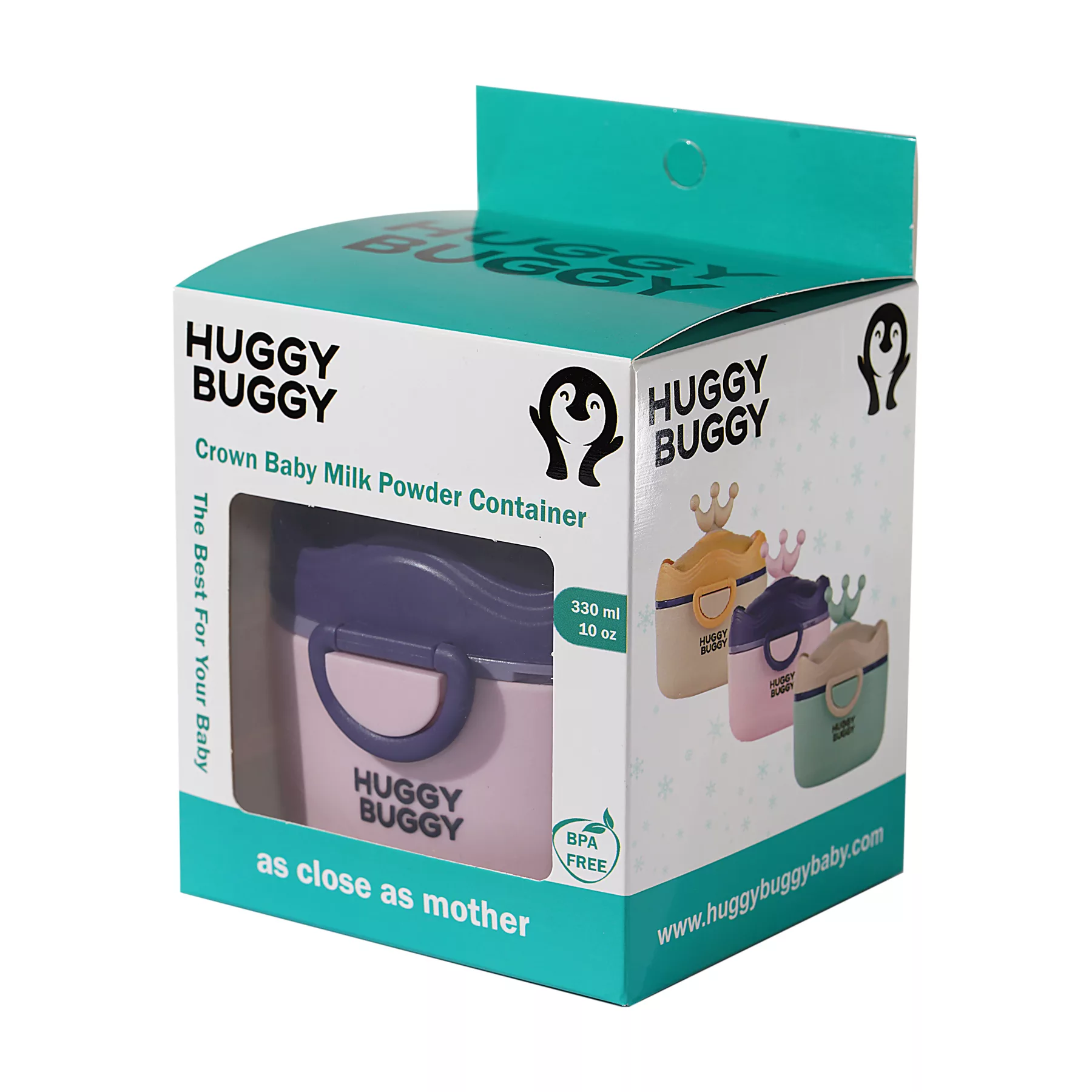 ظرف نگهدارنده شیرخشک کودک هاگی باگی مدل تاج