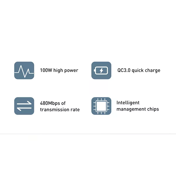کابل USB-C باسئوس مدل CATKLF-AL طول 2 متر