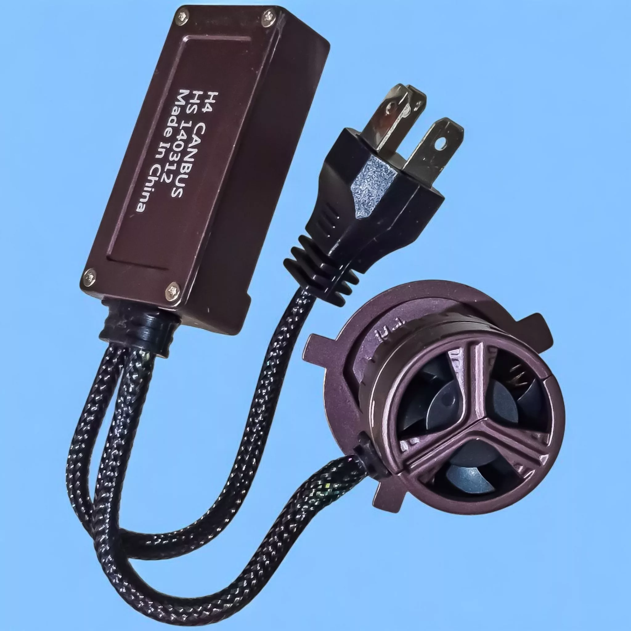 لامپ نور پایین و نور بالا چراغ جلو تک حالته بست یدک مدل یخی کد VX5 با پایه H4 مناسب برای پژو 405 بسته ۲ عددی