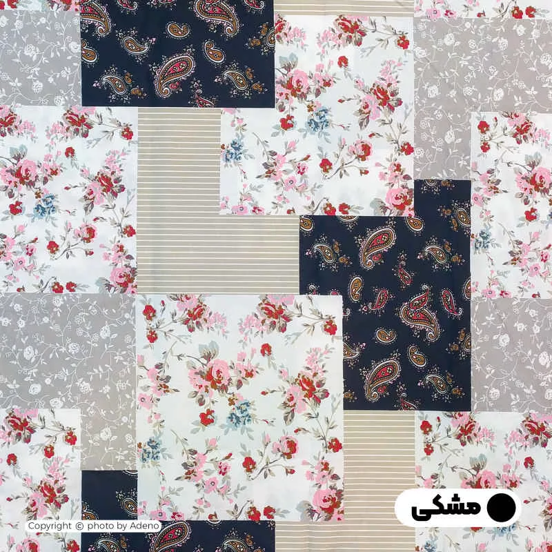 ملحفه آدنو مدل چهل تکه کد CH110 دونفره سایز 180x200 سانتی متر