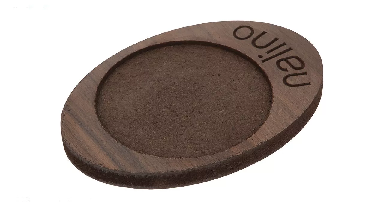 قابلمه چدن نالینو با زیره چوبی مدل Feleti سایز 14 به همراه استند چوبی