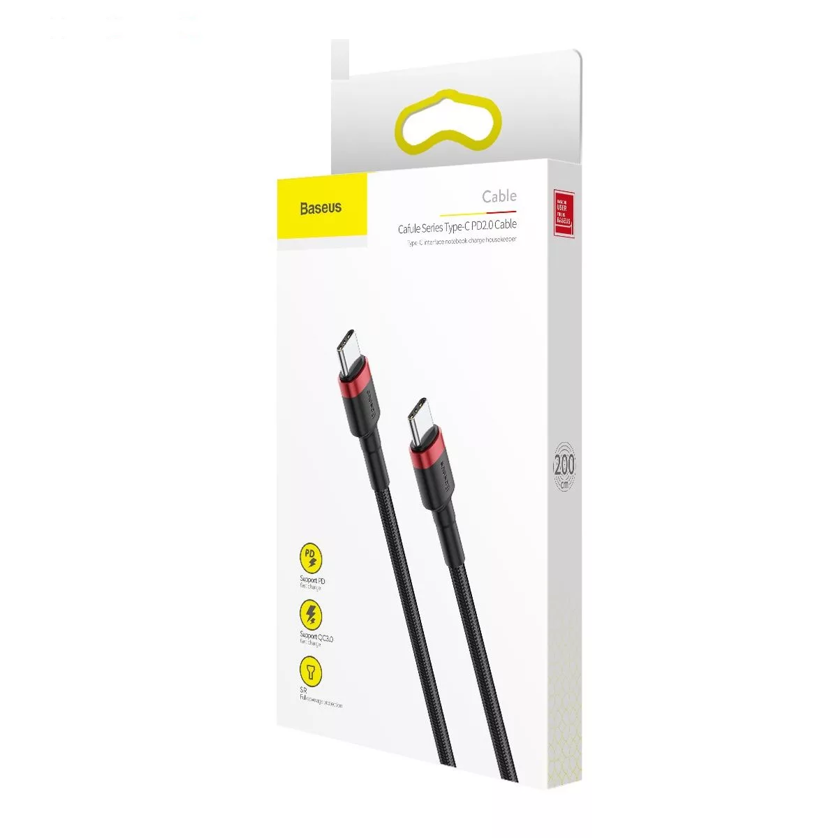 کابل USB-C باسئوس مدل CATKLF-H91 طول 2 متر