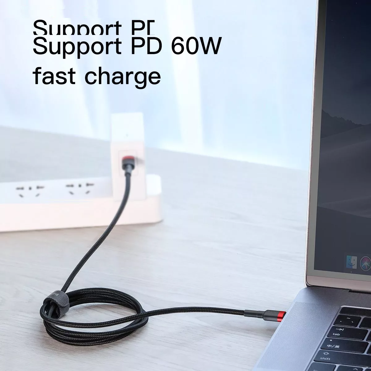 کابل USB-C باسئوس مدل CATKLF-H91 طول 2 متر