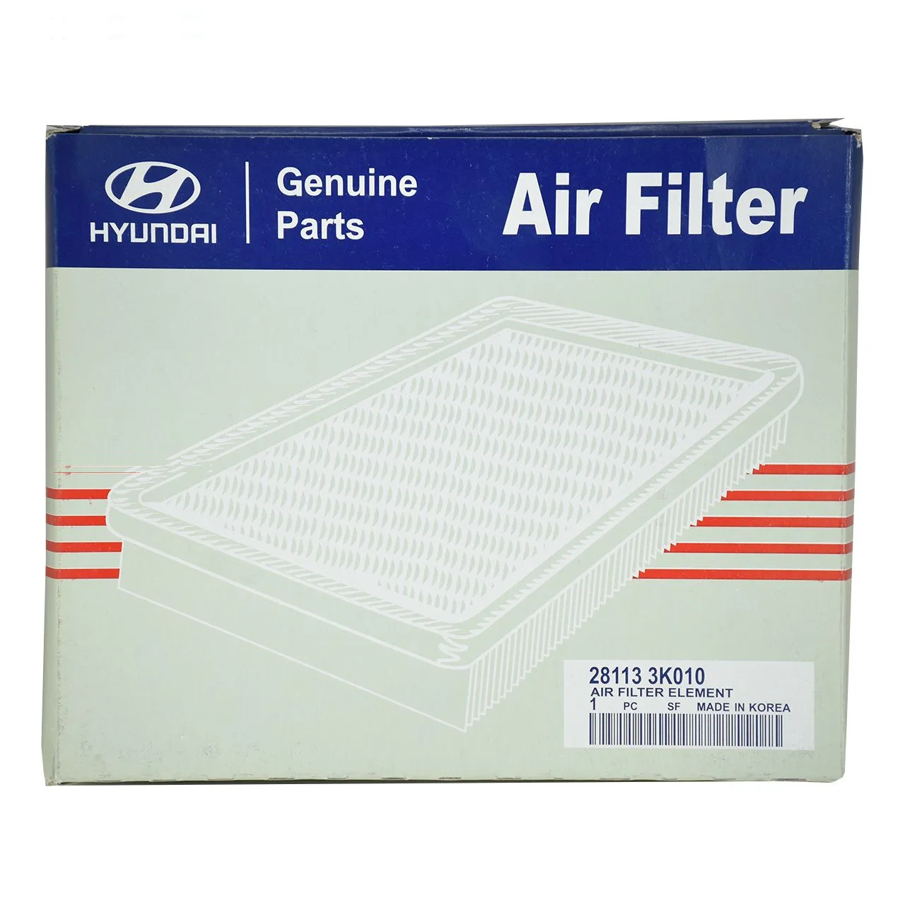 فیلتر روغن خودرو هیوندای جنیون پارتز مدل 2630035504 مناسب برای سوناتا به همراه فیلتر کابین و فیلتر هوا