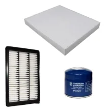 فیلتر روغن خودرو هیوندای جنیون پارتز مدل 2630035504 مناسب برای سانتافه به همراه فیلتر کابین و فیلتر هوا