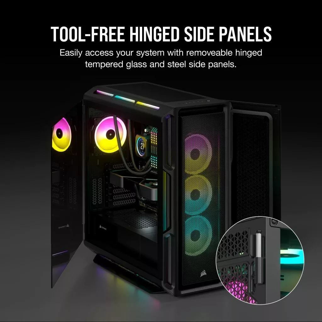 کیس کامپیوتر کورسیر مدل iCUE 5000T RGB BK