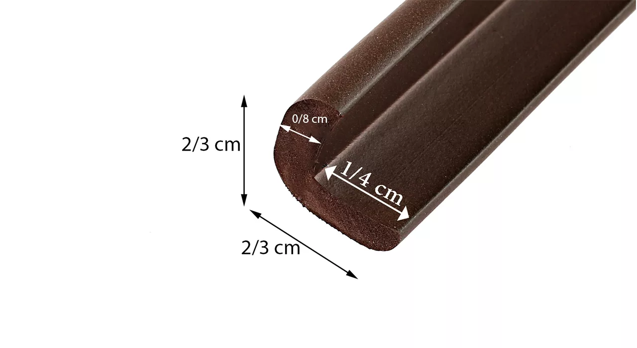 محافظ لبه های تیز ال شکل سایز متوسط"نی نی ک" مدل N9262-1 بسته یک متری