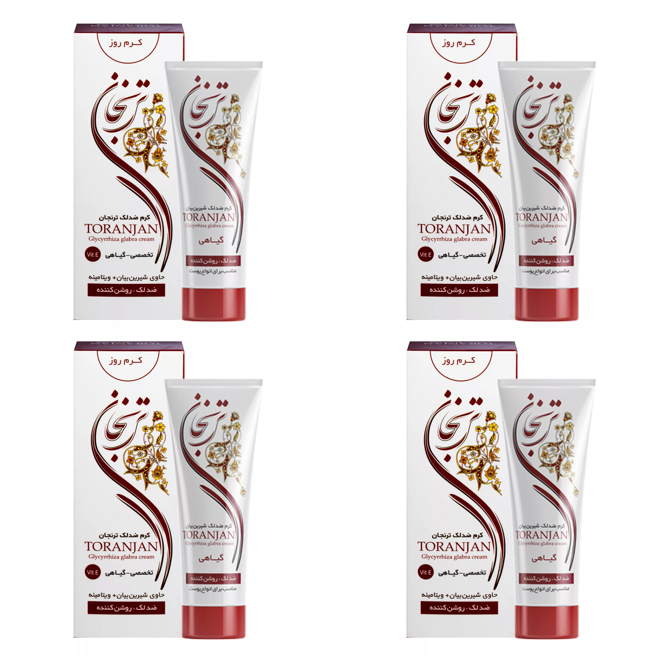 کرم ضد لک ترنجان مدل Glycyrrhiza Glabra حجم 50 میلی لیتر بسته 4 عددی