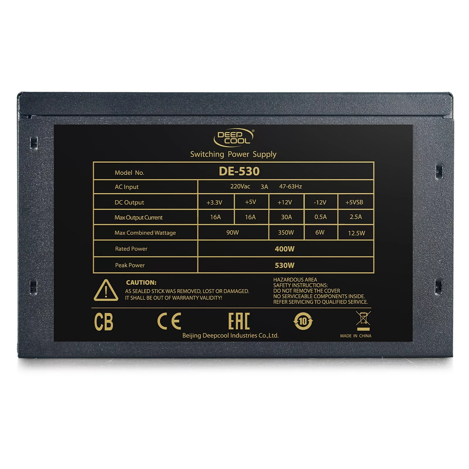 منبع تغذیه کامپیوتر دیپ کول مدل DP-DE530-BK