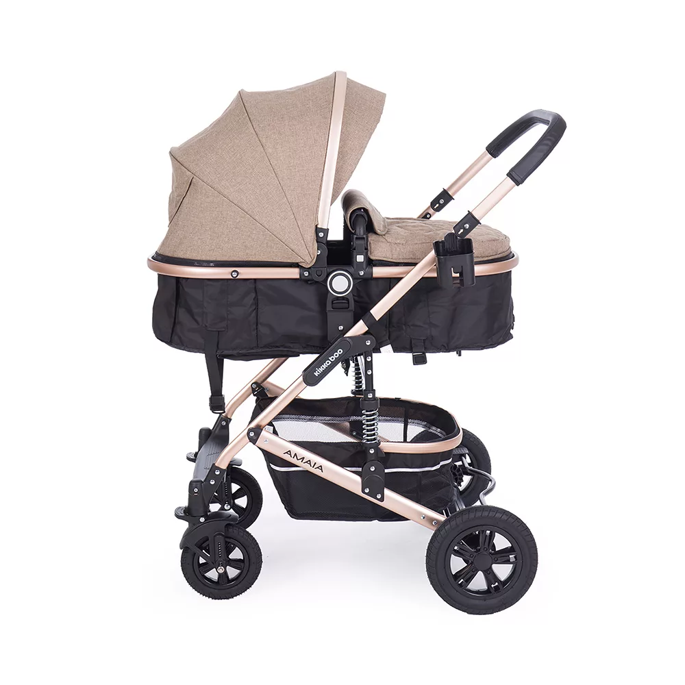 ست کالسکه و کریر و ساک لوازم کودک کیکابو مدل amaia