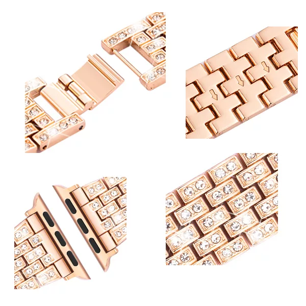 بند طرح Diamond کد i1011 مناسب برای اپل واچ 38/40 میلیمتری