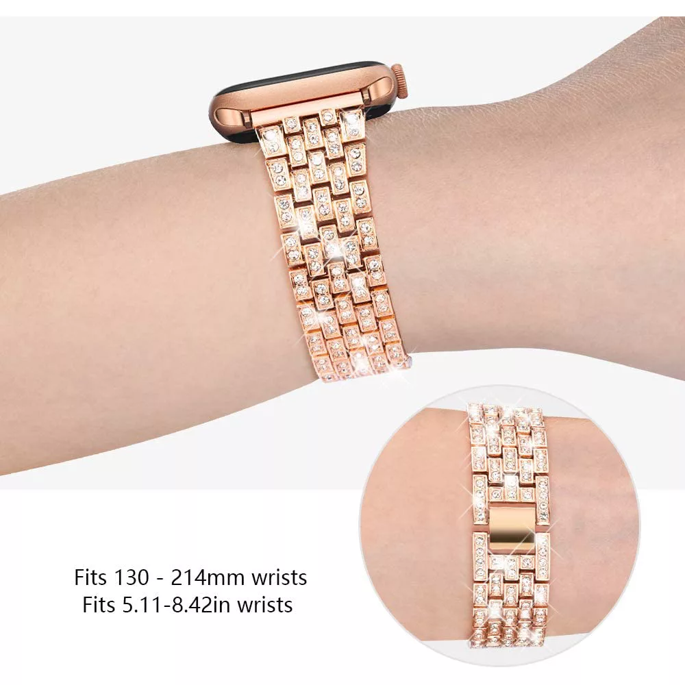 بند طرح Diamond کد i1011 مناسب برای اپل واچ 38/40 میلیمتری