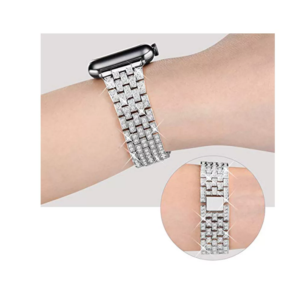 بند طرح Diamond کد i1011 مناسب برای اپل واچ 38/40 میلیمتری