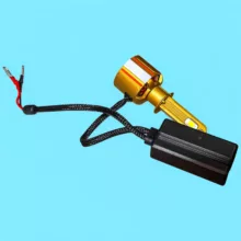 لامپ نور بالا چراغ جلو تک حالته بست یدک مدل یخی کد X19 با پایه H1 مناسب برای پراید 111 و 132 بسته ۲ عددی