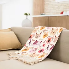 شال مبل مدل فانتزی کد F2SH1069 سایز 100×180 سانتی متر