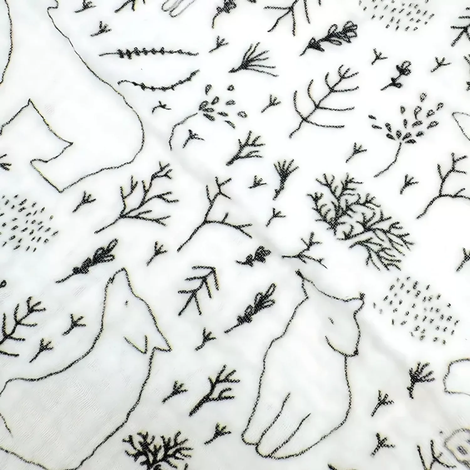 دستمال دست و صورت نوزاد بی بی بی مدل جنگل برفی مجموعه 6 عددی