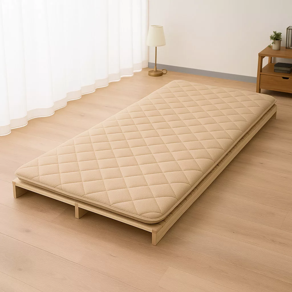 تشک مهمان پرارین مدل ساده دولایه 1 نفره سایز 95*195 سانتی متر