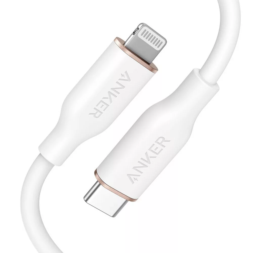 کابل تبدیل USB-C به لایتنینگ انکر مدل Powerline III Flow A8663 طول 1.8 متر