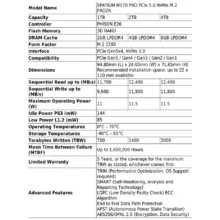 اس اس دی اینترنال ام اس آی مدل SPATIUM M570 PRO PCIe 5.0 NVMe M.2 FROZR ظرفیت 2 ترابایت