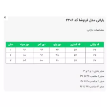 بارانی زنانه السانا مدل فرنوشا کد 230606