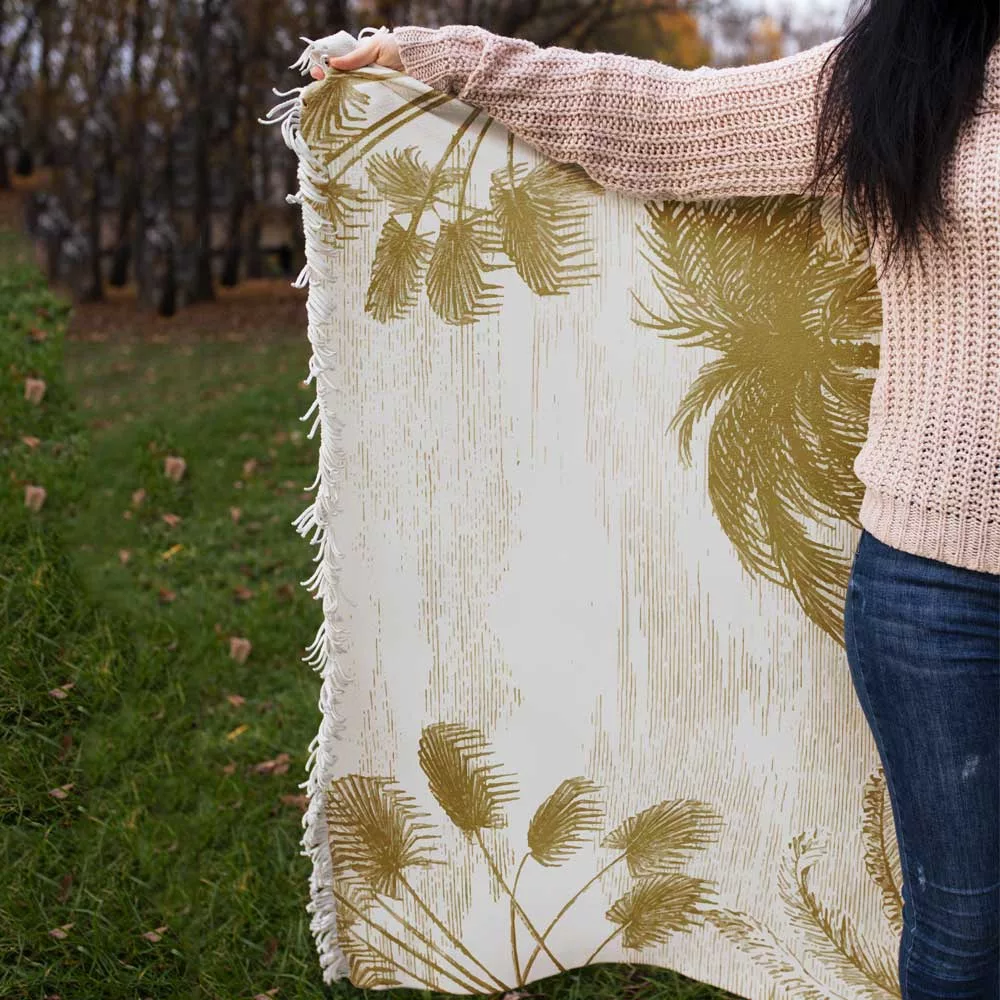 شال مبل طرح ببر کد H2SH1019 سایز 98x180 سانتی متر