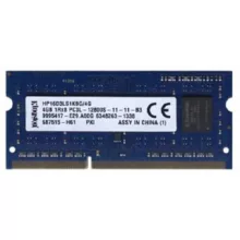 رم لپ تاپ DDR3L تک کاناله 1600 مگاهرتز CL11 کینگستون مدل HP-16D3LS1KFG-PC3L 12800S ظرفیت 4 گیگابایت