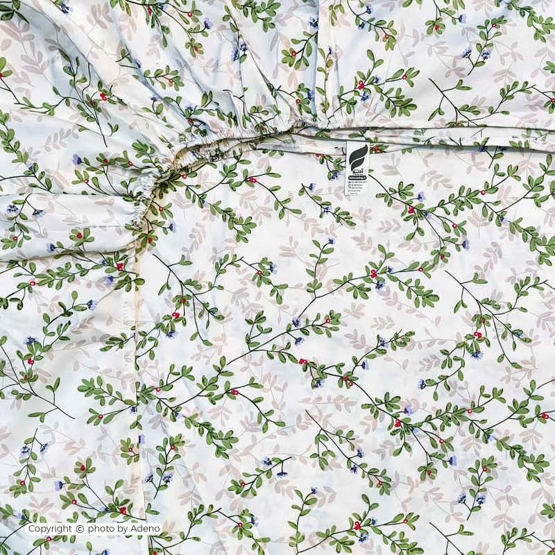 ملحفه آدنو مدل نگار کد IR187 دونفره سایز 160x200 سانتی متر