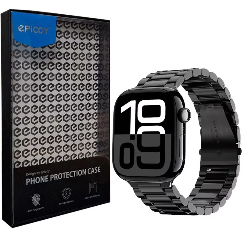 بند اپیکوی مدل Metallic مناسب برای اپل واچ سری 1/2/3/4/5/6/7/8/9/SE/Ultra سایز 42/44/45/49 میلی متری