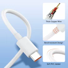 کابل تبدیل USB به USB-C نیبیوا مدل Fast Charge 120W طول 2 متر