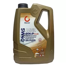 روغن موتور خودرو بنزینی، توربوشارژ، هیبریدی، تنفس طبیعی اسکار مدل GOLD PLUS 5W40 SN PLUS ENGINE OIL  SN PLUS 5W-40 حجم 4 لیتر