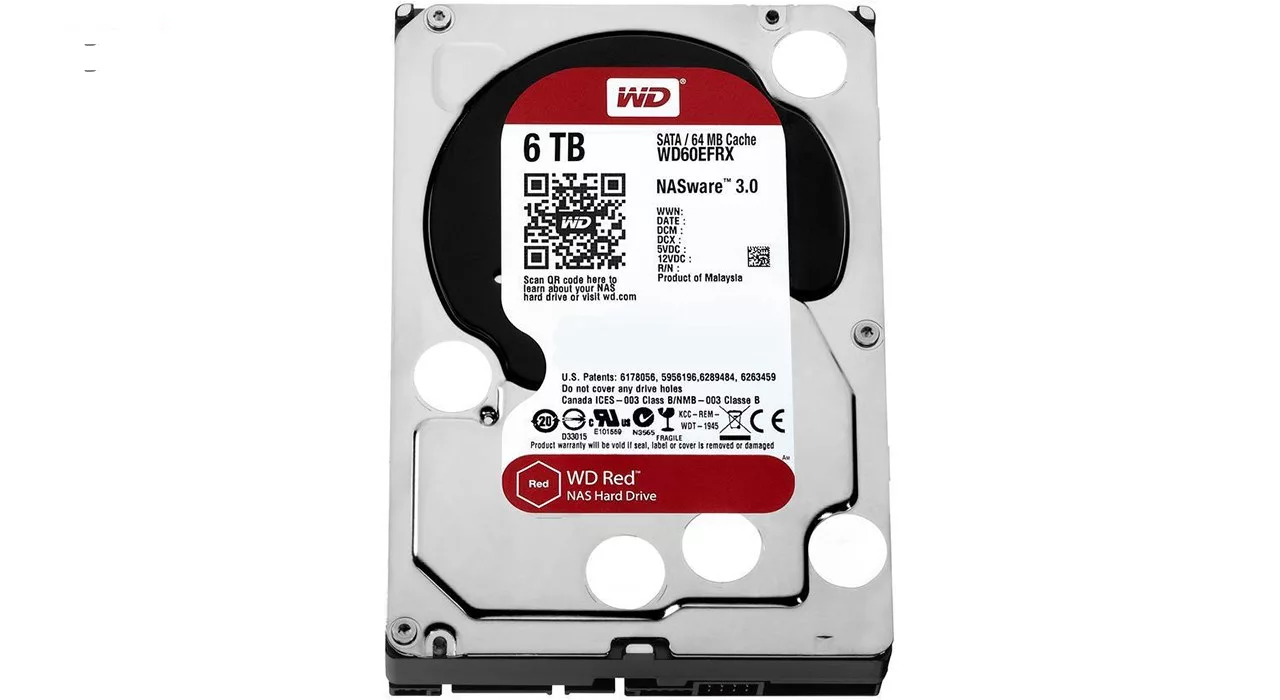 هارددیسک اینترنال وسترن دیجیتال مدل Red WD60EFRX ظرفیت 6 ترابایت