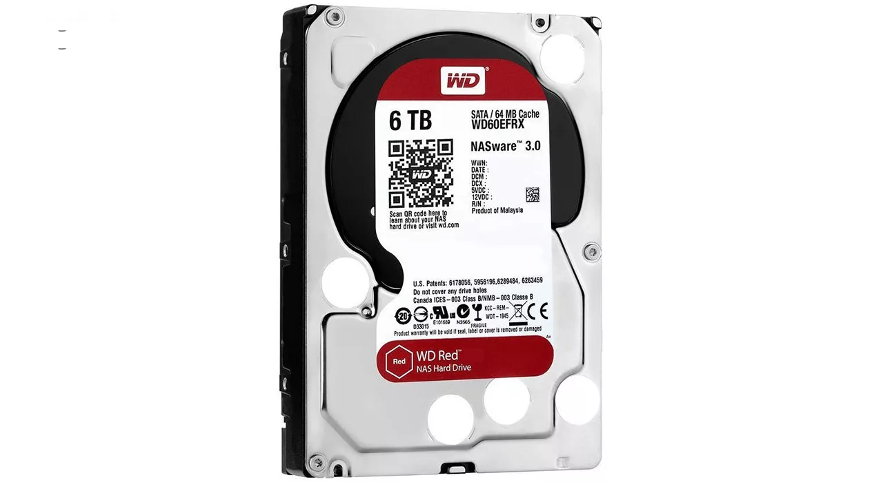 هارددیسک اینترنال وسترن دیجیتال مدل Red WD60EFRX ظرفیت 6 ترابایت