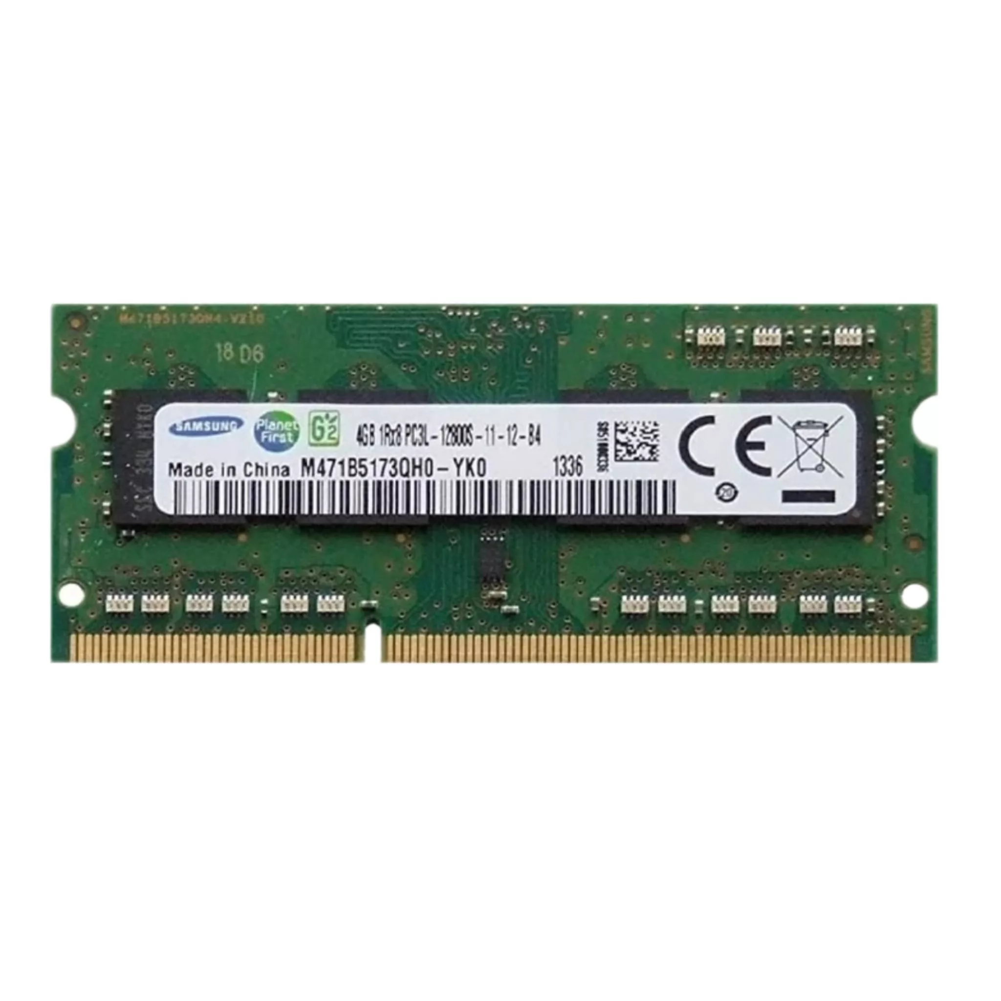 رم لپ تاپ DDR3L تک کاناله 1600 مگاهرتز CL11 سامسونگ مدل۱۲۸۰۰  4 گیگابایت